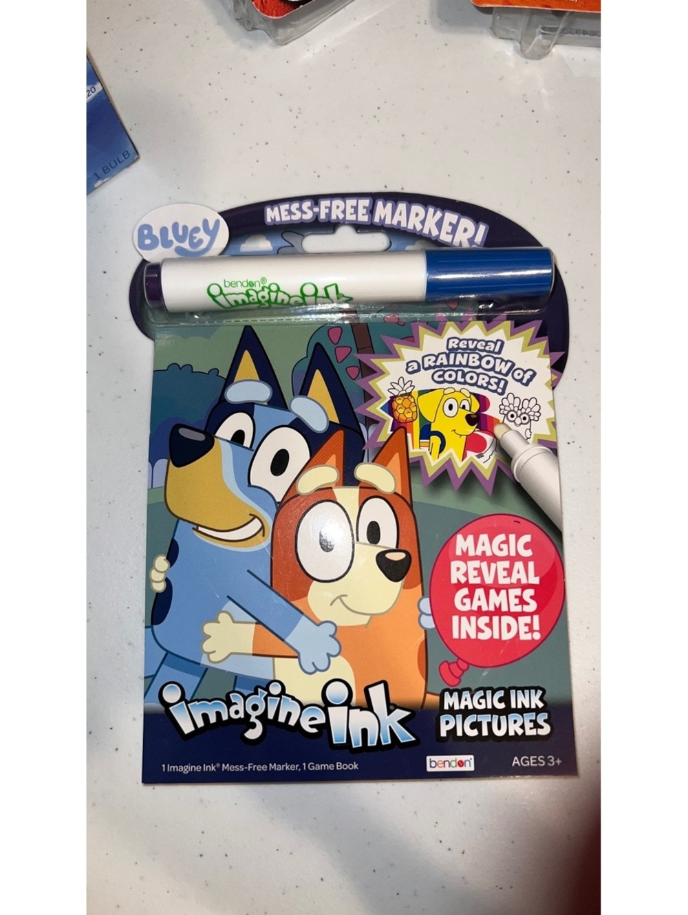 Bluey Bendon Imagine Ink Magic Ink Pictures Activity Book Mess Free Marker